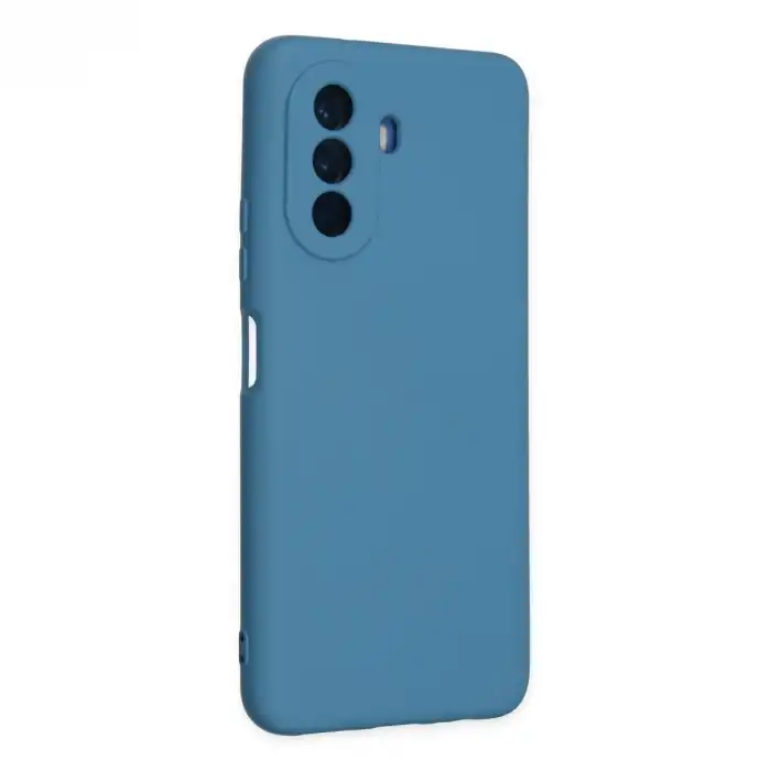 Huawei Nova Y70 Kılıf Nano İçi Kadife Silikon - Mavi