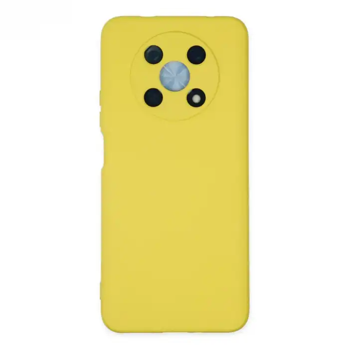 Huawei Nova Y90 Kılıf Nano İçi Kadife Silikon - Sarı