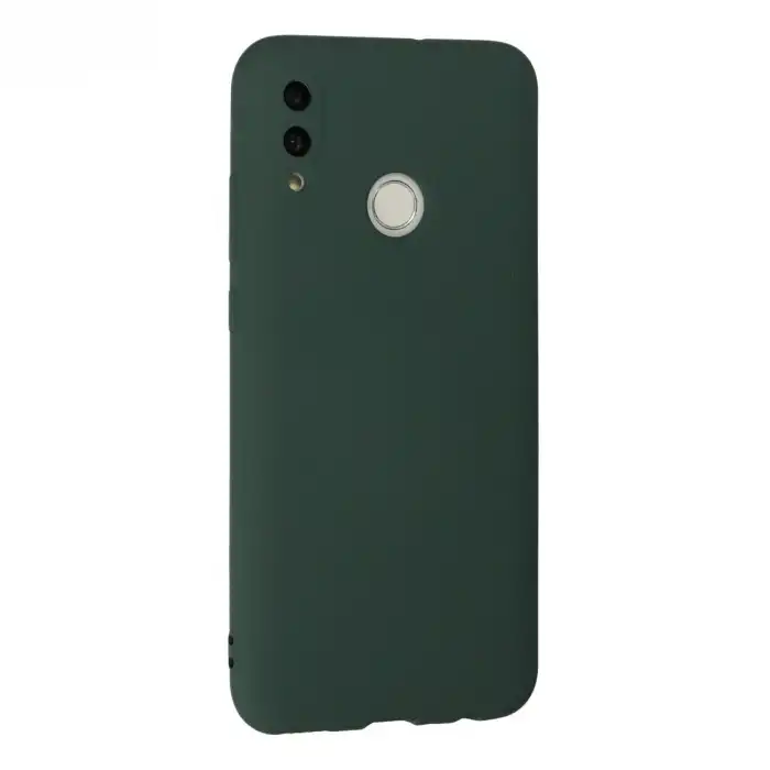 Huawei P Smart 2019 Kılıf Nano İçi Kadife Silikon - Koyu Yeşil