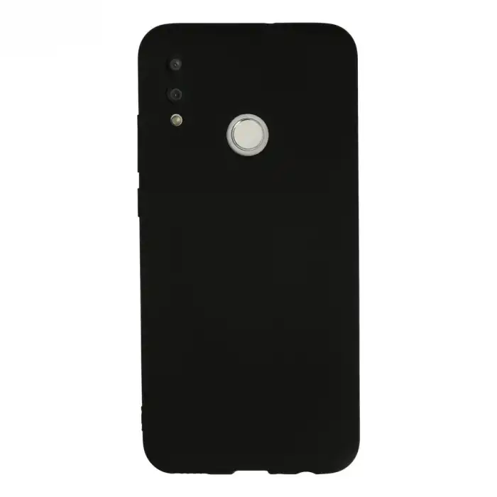 Huawei P Smart 2019 Kılıf Nano İçi Kadife Silikon - Siyah