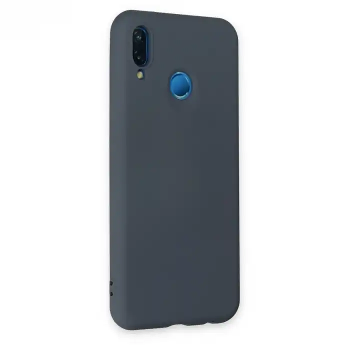 Huawei P20 Lite Kılıf Nano İçi Kadife Silikon - Gri