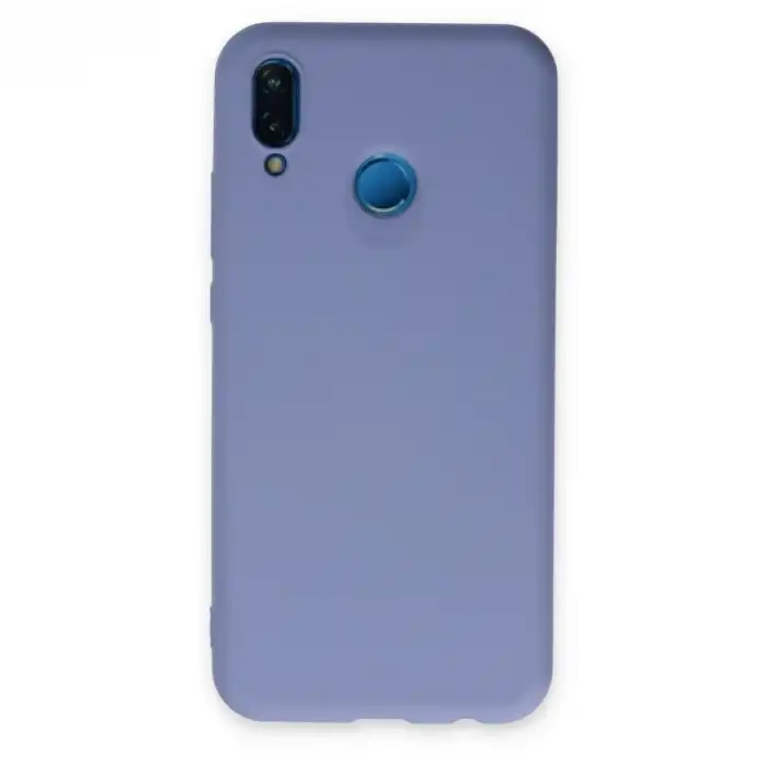Huawei P20 Lite Kılıf Nano İçi Kadife Silikon - Lila