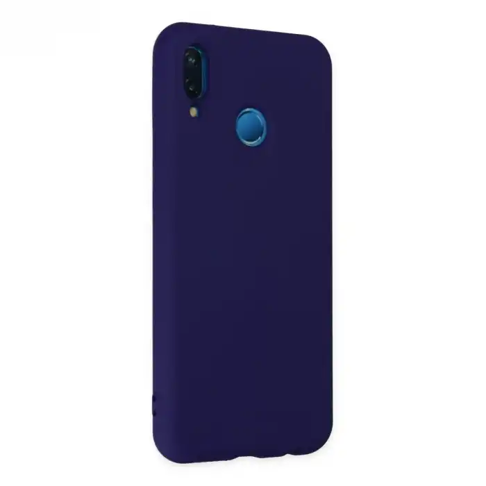 Huawei P20 Lite Kılıf Nano İçi Kadife Silikon - Mor