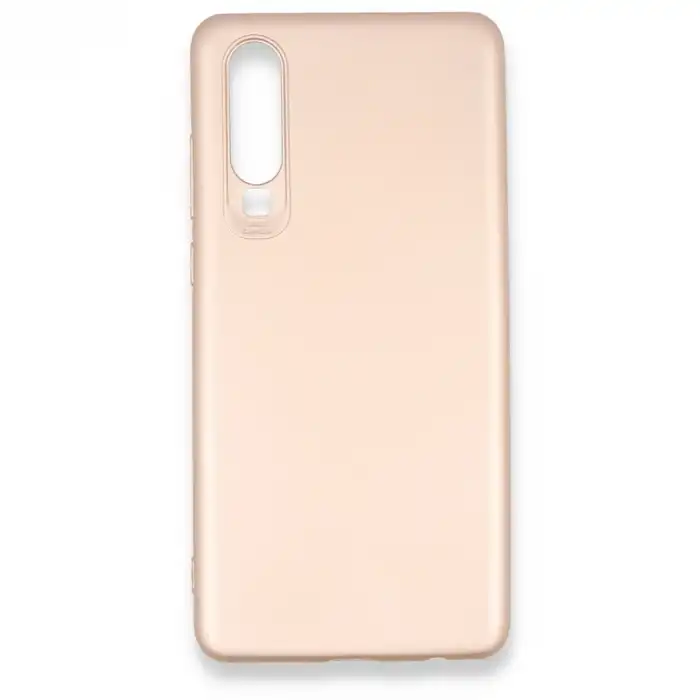 Huawei P30 Kılıf First Silikon - Rose Gold