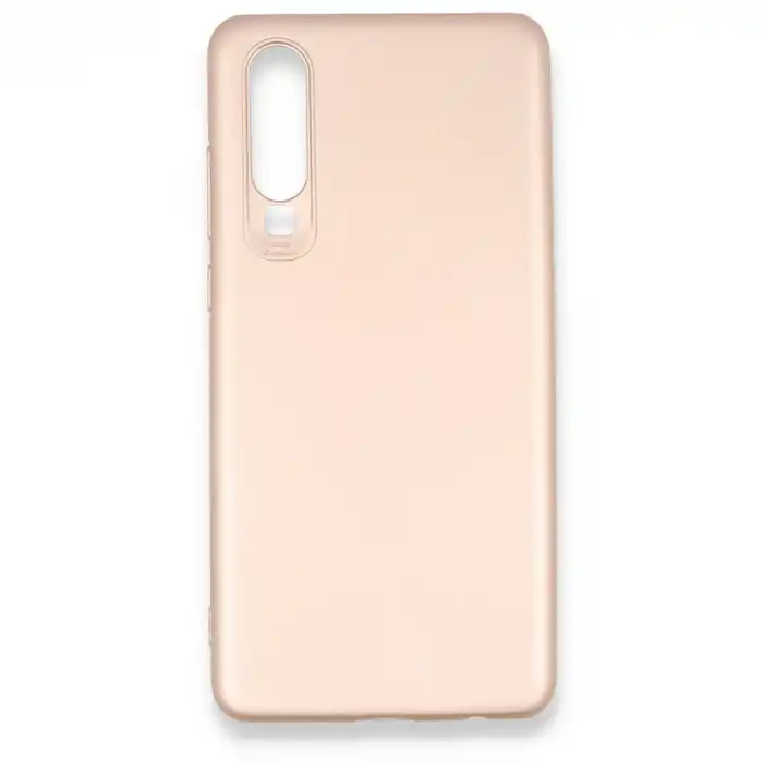 Huawei P30 Kılıf First Silikon - Rose Gold