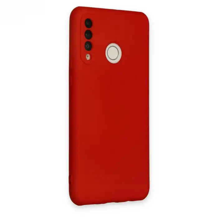 Huawei P30 Lite Kılıf Nano İçi Kadife Silikon - Kırmızı