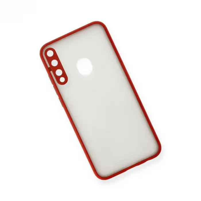 Huawei P40 Lite E Kılıf Montreal Silikon Kapak - Kırmızı