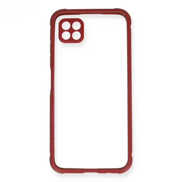 Huawei P40 Lite Kılıf Miami Şeffaf Silikon - Fuşya