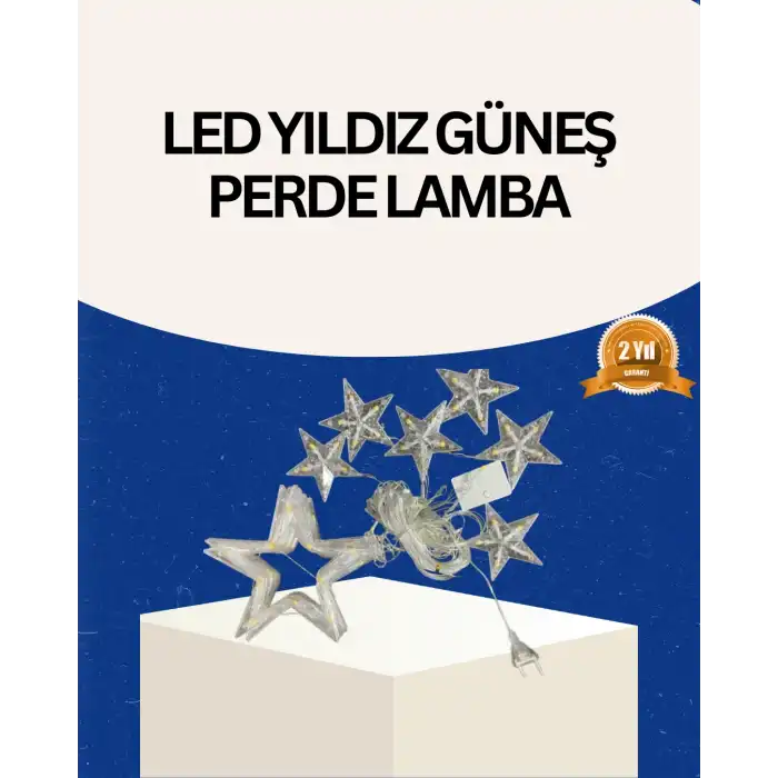 İç Mekan Uyumlu Yıldız Peri Led Perde 3x3 Metre