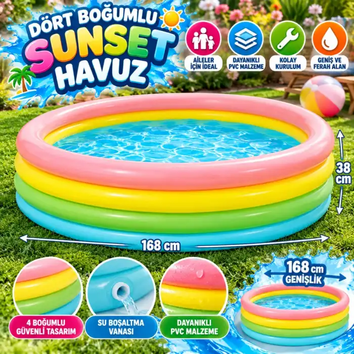 IH56441 DÖRT BOĞUMLU HAVUZ 168CM