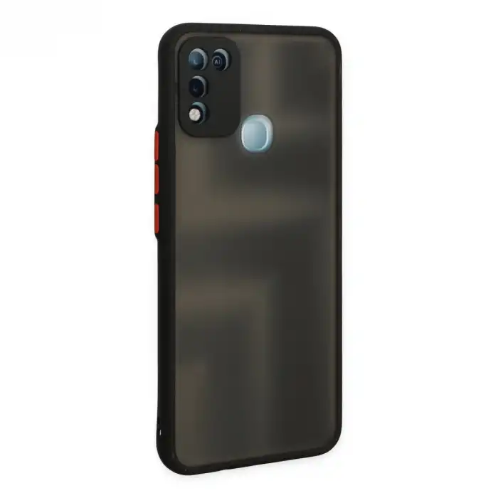 İnfinix Hot 10 Play Kılıf Montreal Silikon Kapak - Siyah