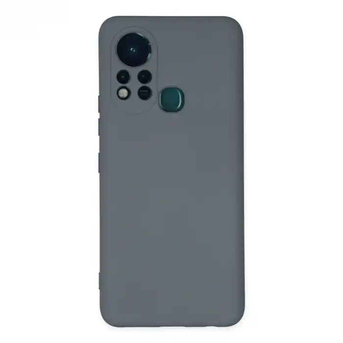 İnfinix Hot 11s Kılıf Nano İçi Kadife Silikon - Gri