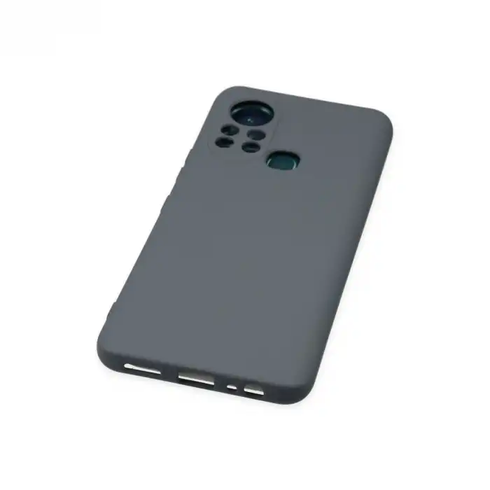 İnfinix Hot 11s Kılıf Nano İçi Kadife Silikon - Gri