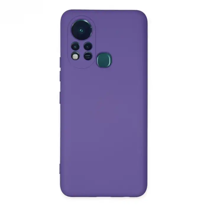 İnfinix Hot 11s Kılıf Nano İçi Kadife Silikon - Mor
