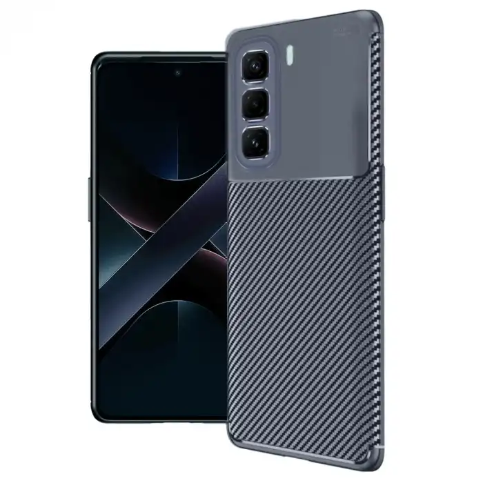 İnfinix Hot 50 Pro Plus 4g Auto Focus Karbon Kapak - Lacivert
