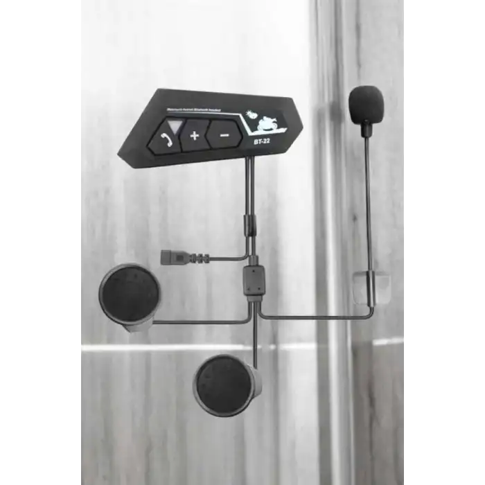 İnterkom Intercom Kask Kulaklık Bt22 Bluetooth Motosiklet Kulaklık 5.0 Bluetooth