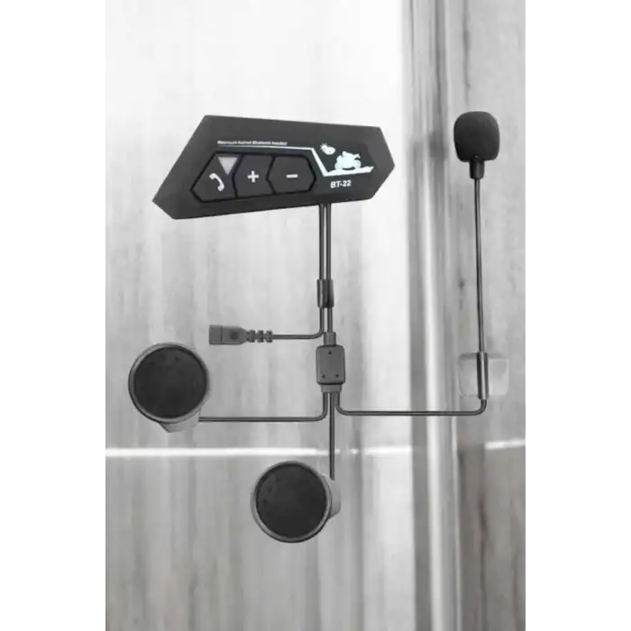 İnterkom Intercom Kask Kulaklık Bt22 Bluetooth Motosiklet Kulaklık 5.0 Bluetooth