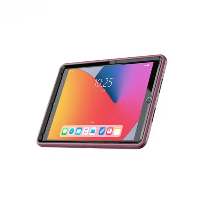 İpad 10.2 (7.nesil) Kılıf Hand Strap Tablet Kılıfı - Mürdüm
