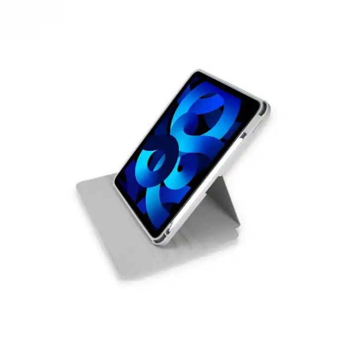 İpad 10.2 (7.nesil) Kılıf Ling 360 Kalemlikli Tablet Kılıf - Gri