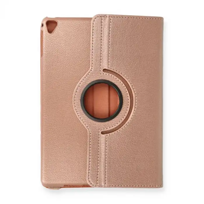 İpad 9.7 (2018) Kılıf 360 Tablet Deri Kılıf - Rose Gold