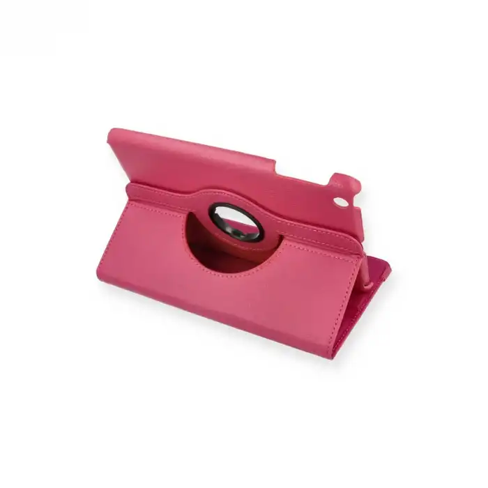 İpad Mini 1 Kılıf 360 Tablet Deri Kılıf - Pembe