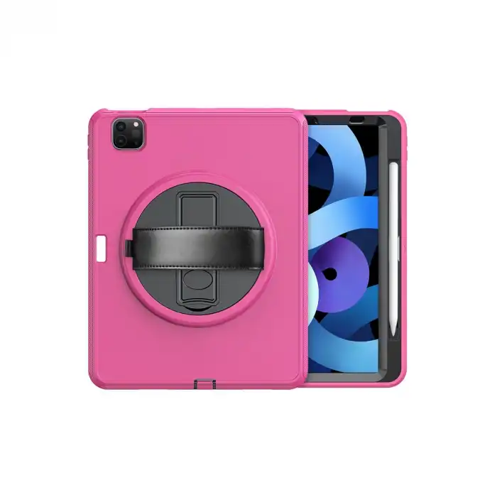 İpad Pro 11 (2018) Kılıf Hand Strap Tablet Kılıfı - Pembe