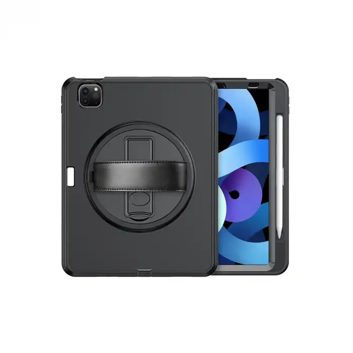 İpad Pro 11 (2018) Kılıf Hand Strap Tablet Kılıfı - Siyah