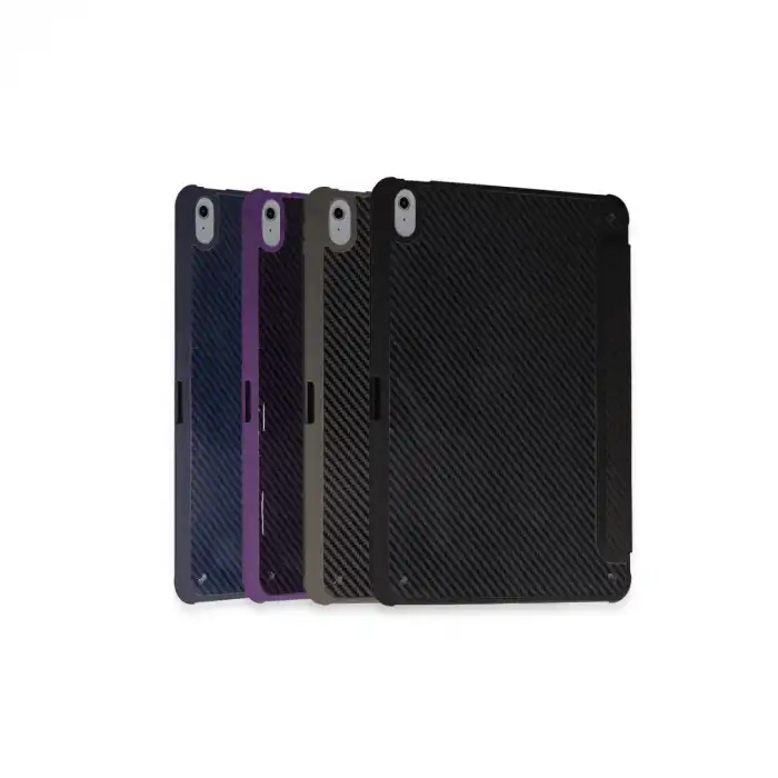 İpad Pro 11 (2024) Kılıf Color Karbon Tablet Kılıfı - Derin Mor