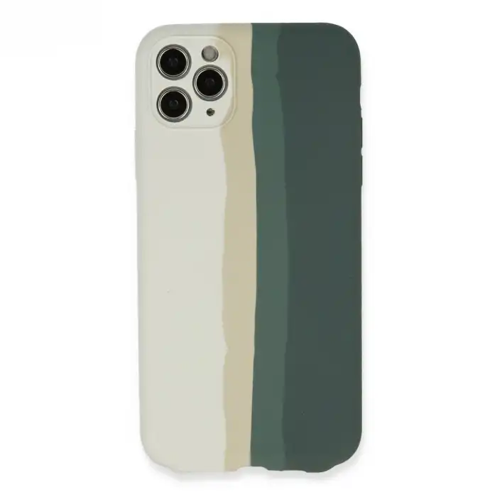 İphone 11 Pro Kılıf Ebruli Lansman Silikon - Beyaz-gri