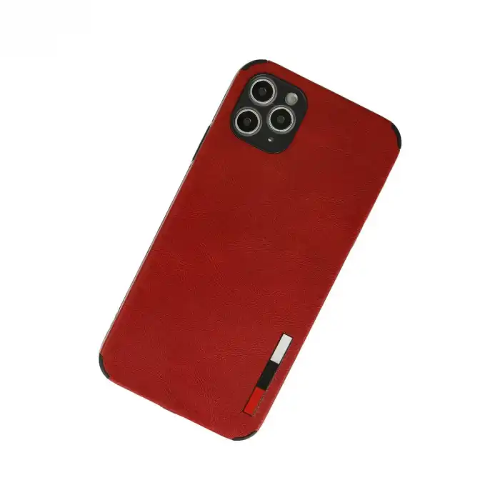İphone 11 Pro Kılıf Loop Deri Silikon - Kırmızı