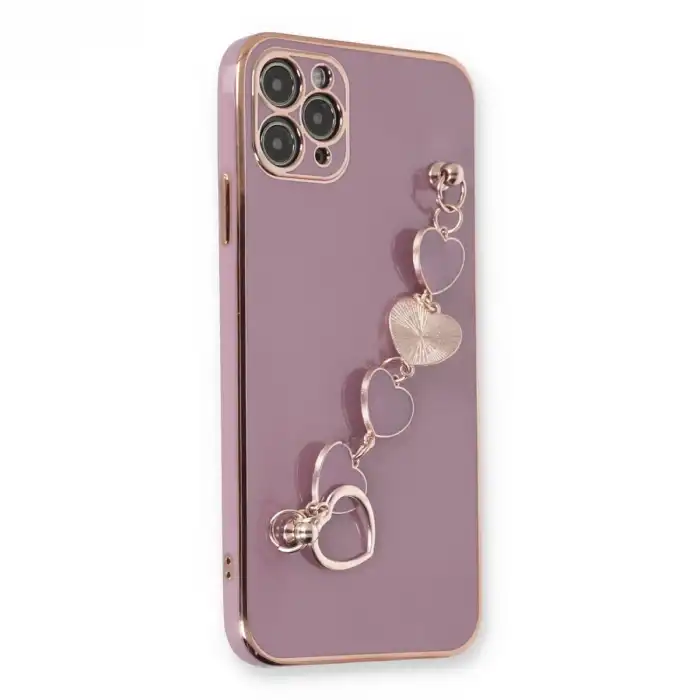 İphone 11 Pro Max Kılıf Esila Silikon - Mor