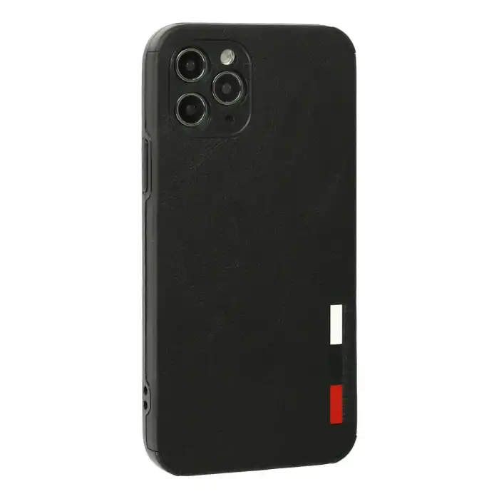 İphone 11 Pro Max Kılıf Loop Deri Silikon - Siyah