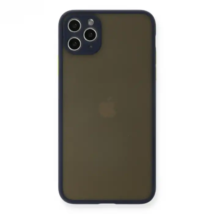 İphone 11 Pro Max Kılıf Montreal Silikon Kapak - Lacivert