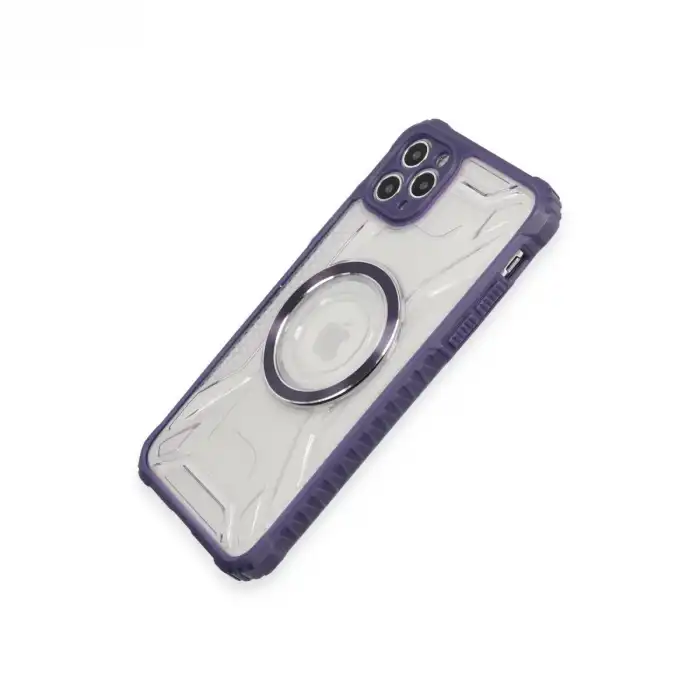 İphone 11 Pro Max Kılıf Prag Magneticsafe Kapak - Derin Mor
