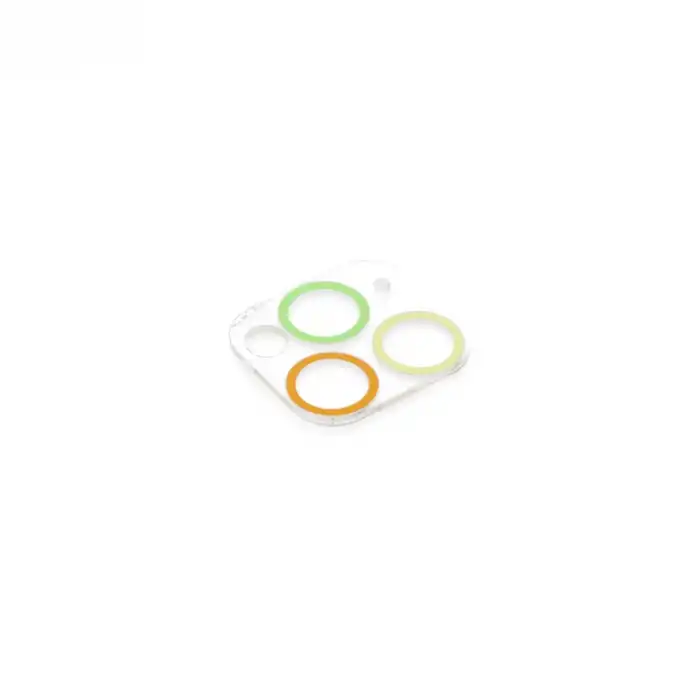 İphone 11 Pro Max Renkli Kamera Lens Koruma Cam - Sarı-turuncu