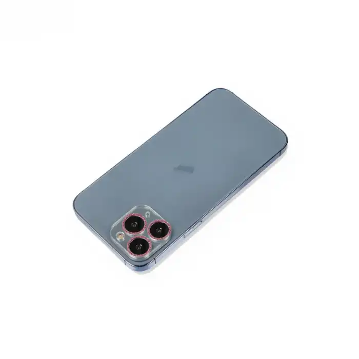 İphone 11 Pro Shine Kamera Lens Koruma Cam - Pembe