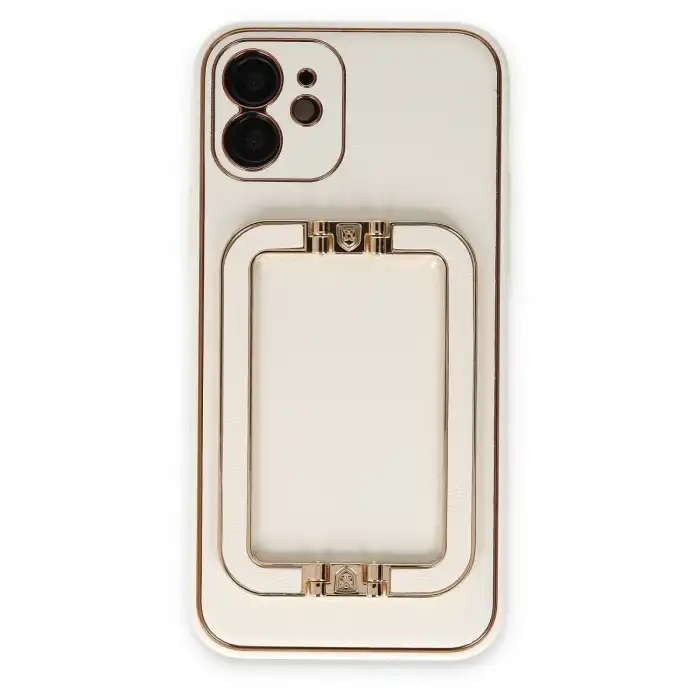 İphone 12 Kılıf Coco Elit Kapak - Beyaz