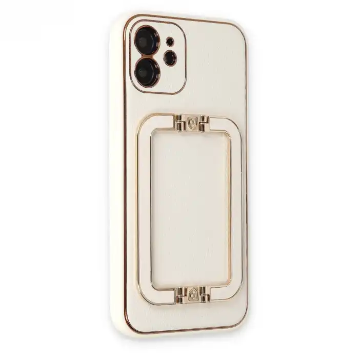 İphone 12 Kılıf Coco Elit Kapak - Beyaz
