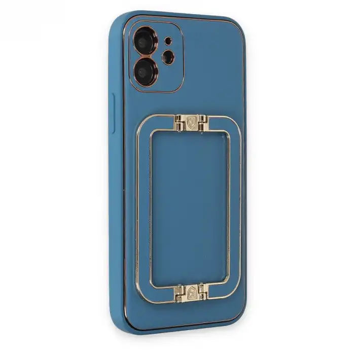 İphone 12 Kılıf Coco Elit Kapak - Mavi
