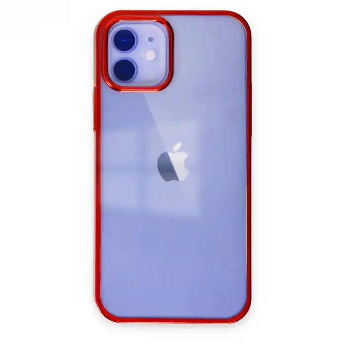 İphone 12 Kılıf Element Silikon - Kırmızı