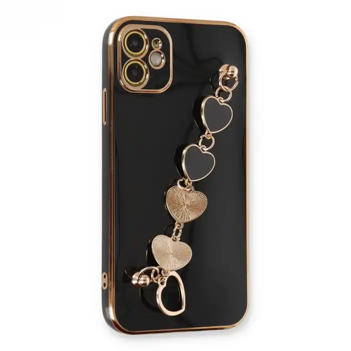 İphone 12 Kılıf Esila Silikon - Siyah