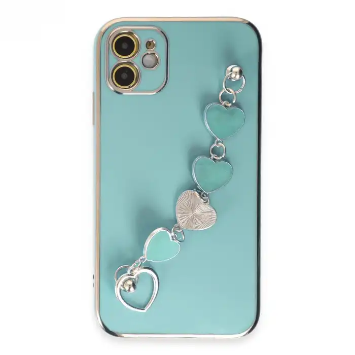 İphone 12 Kılıf Esila Silikon - Su Yeşili