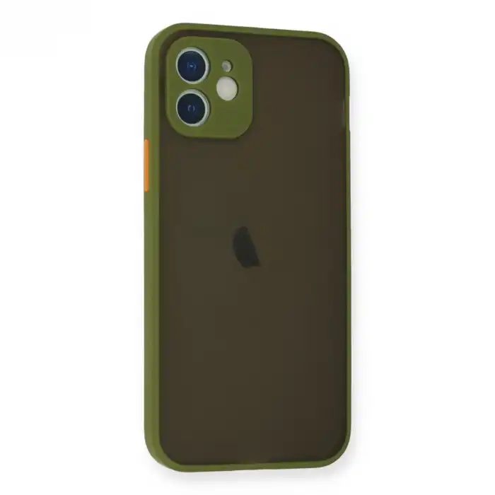 İphone 12 Mini Kılıf Montreal Silikon Kapak - Açık Yeşil