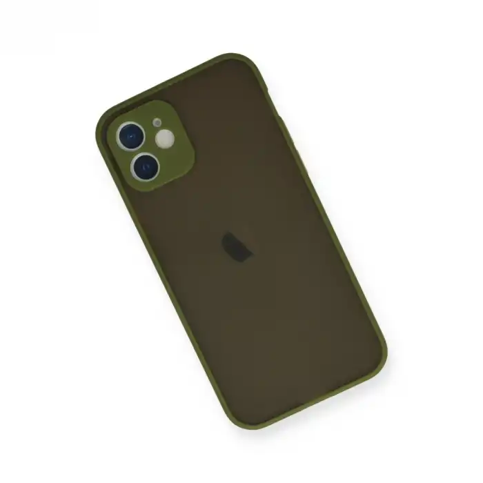 İphone 12 Mini Kılıf Montreal Silikon Kapak - Açık Yeşil
