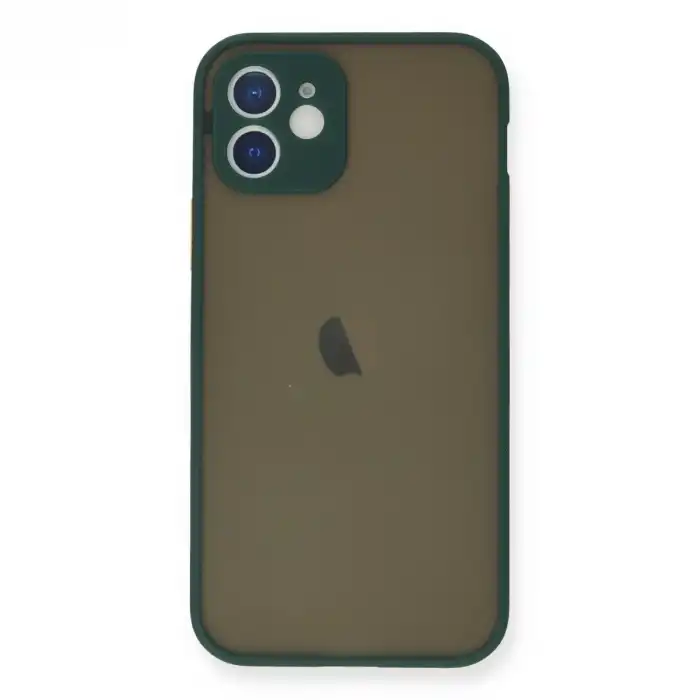İphone 12 Mini Kılıf Montreal Silikon Kapak - Yeşil