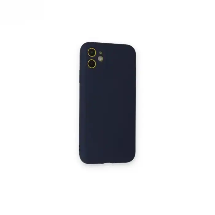 İphone 12 Mini Kılıf Nano İçi Kadife Silikon - Lacivert