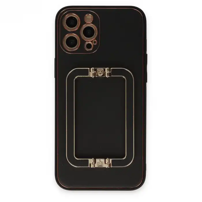 İphone 12 Pro Kılıf Coco Elit Kapak - Siyah