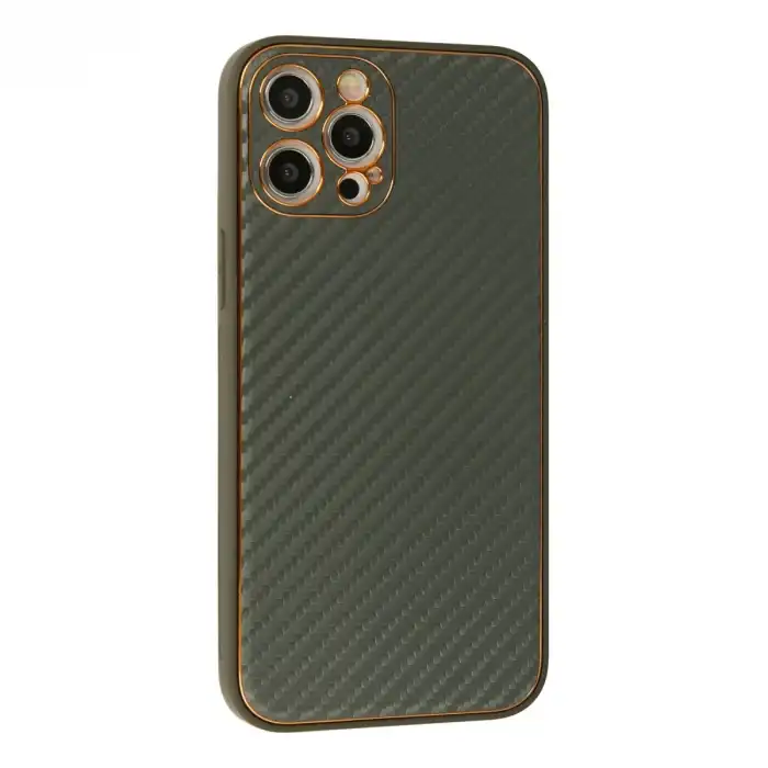 İphone 12 Pro Kılıf Coco Karbon Silikon - Füme