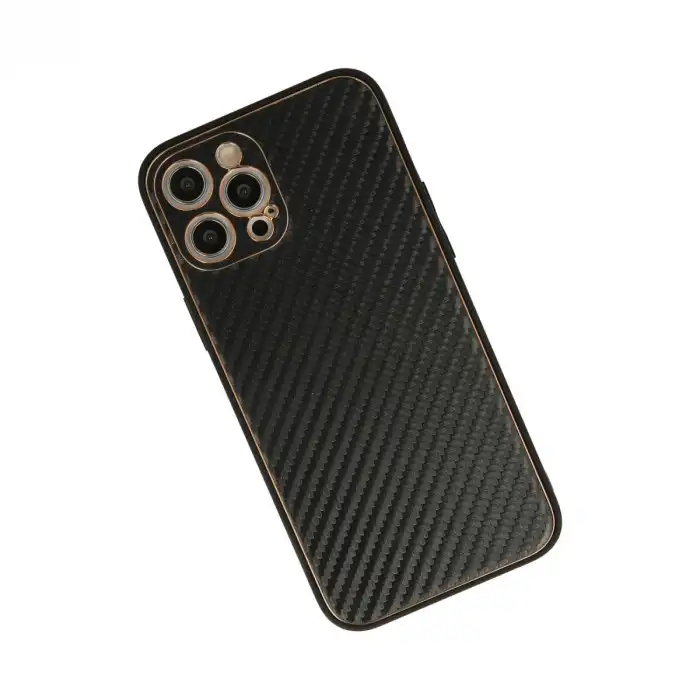 İphone 12 Pro Kılıf Coco Karbon Silikon - Siyah