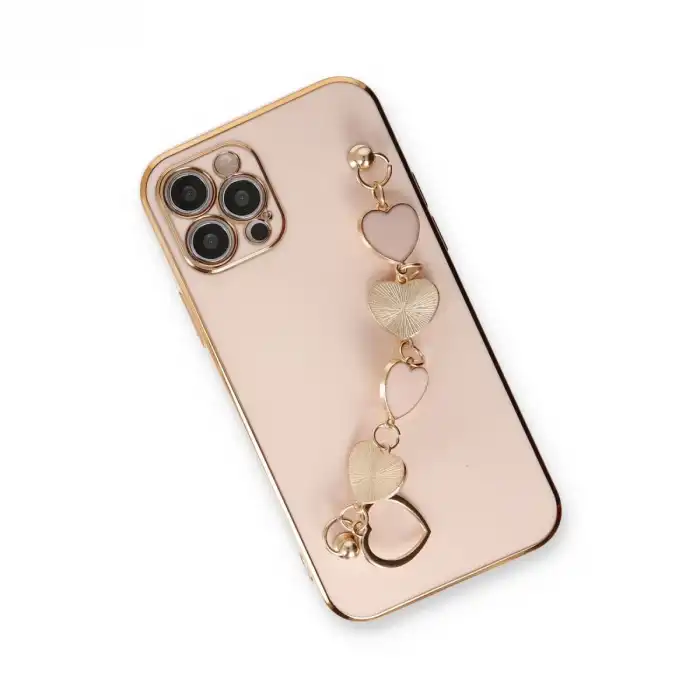 İphone 12 Pro Kılıf Esila Silikon - Pudra